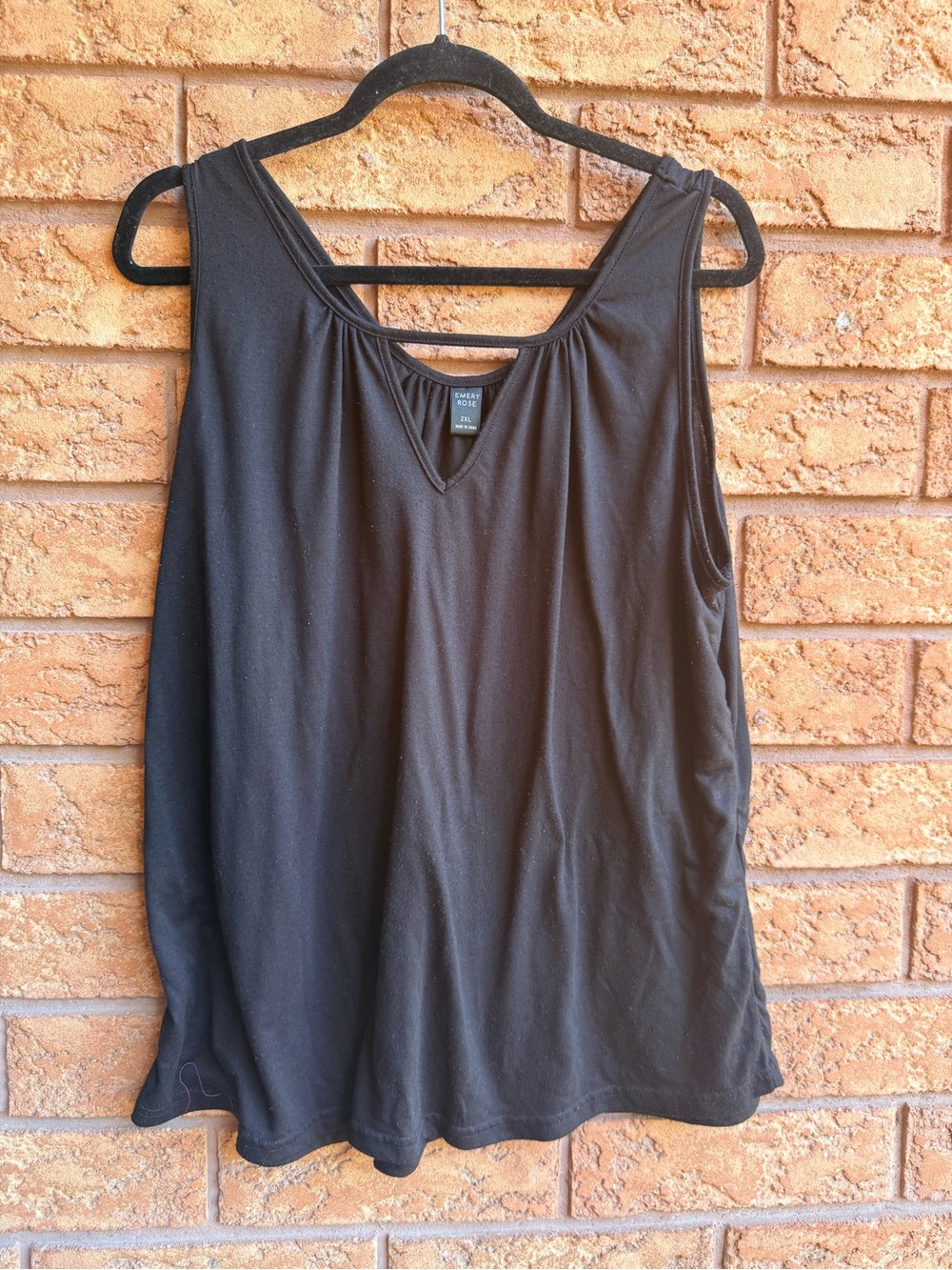 10/$25 • Emery Rose Black V-Neck Sleeveless Top